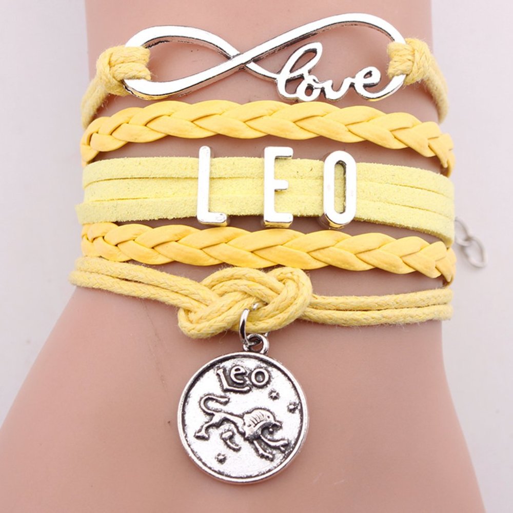 Gemini Bracelet Orange Leather Silver - Picture 6 of 12